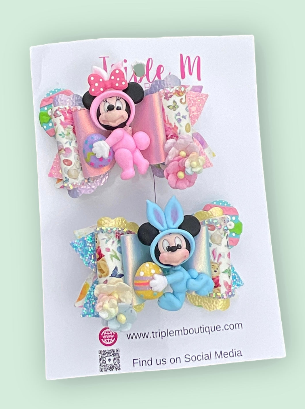 Easter Mouse Piggy Set