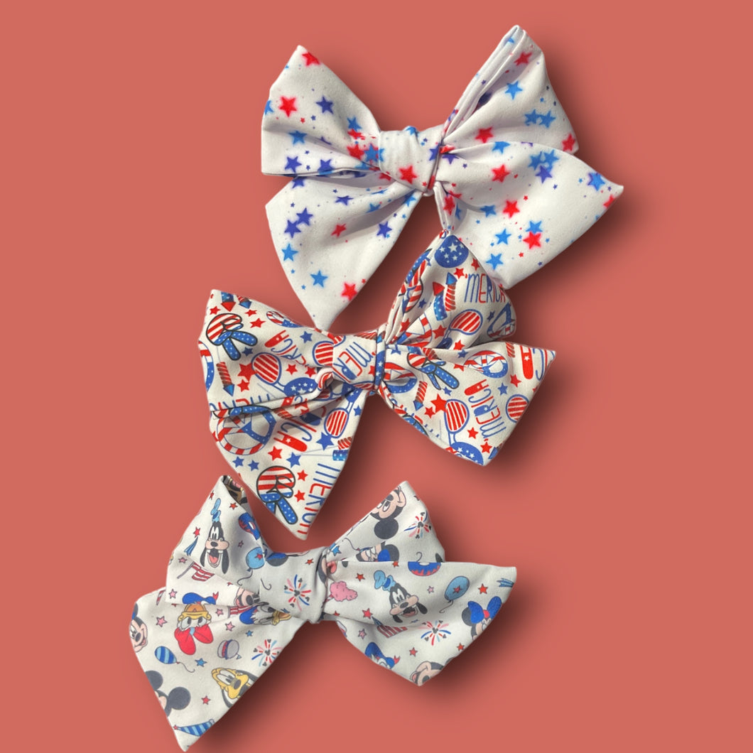 4th Fabric Bows