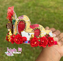 Load image into Gallery viewer, Red Rose Princess Tiara
